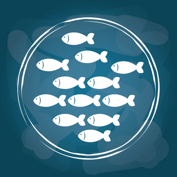 鱼的图标设计 — 图库矢量图片