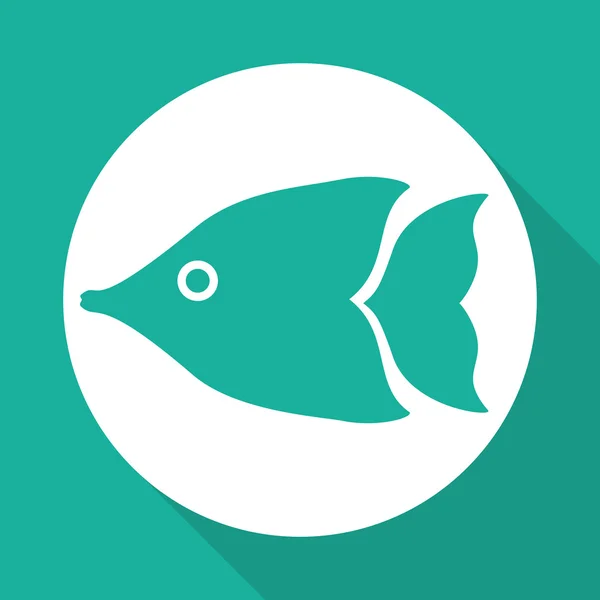 Design de ícones de peixe — Vetor de Stock
