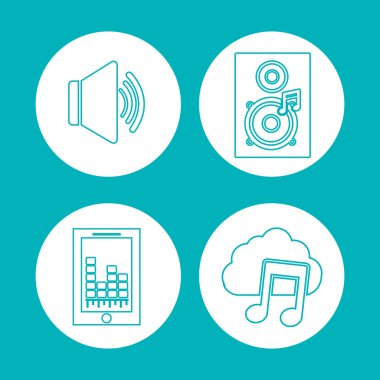 müzik simgeleri tasarım