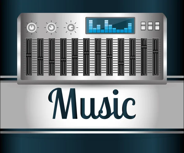 Diseño de iconos musicales — Vector de stock