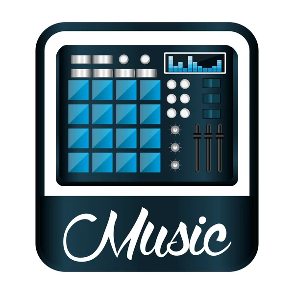 Diseño de iconos musicales — Vector de stock