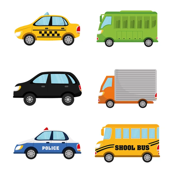 Vehicule și transport — Vector de stoc