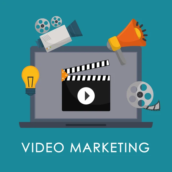 Film och videofilm underhållning — Stock vektor