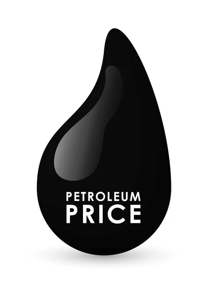 Industria del petróleo y precios — Vector de stock