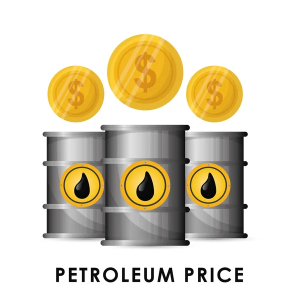 Indústria petrolífera e preços —  Vetores de Stock