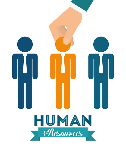 Conception des ressources humaines — Image vectorielle