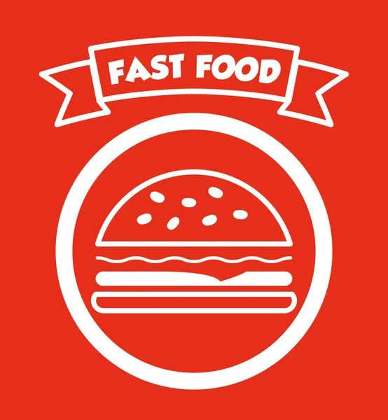 Délicieux fast food — Image vectorielle