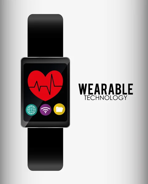 Wearable technologie afbeelding — Stockvector