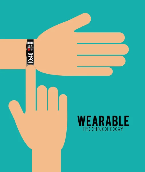 Wearable technologie afbeelding — Stockvector