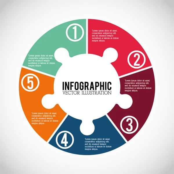 Wirtschaftsinfografik-Design — Stockvektor