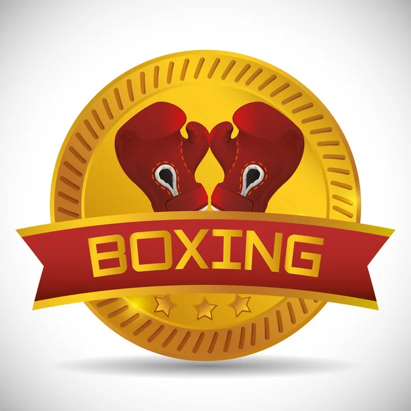 Diseño de icono de boxeo — Archivo Imágenes Vectoriales