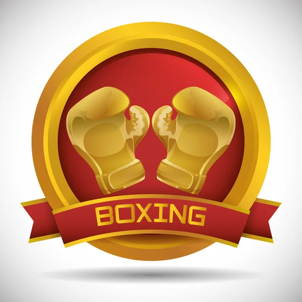 Diseño de icono de boxeo — Archivo Imágenes Vectoriales