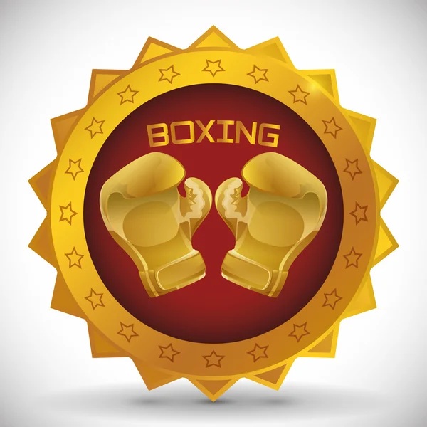 Conception icône de boxe — Image vectorielle