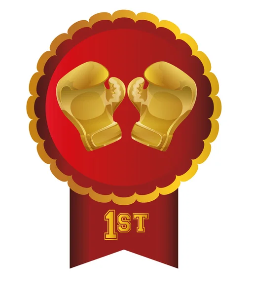 Diseño de icono de boxeo — Vector de stock