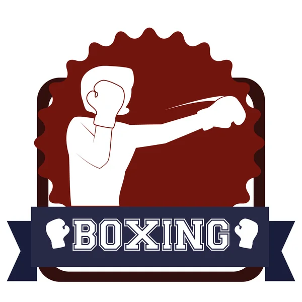 Boxing icon design — Stock Vector