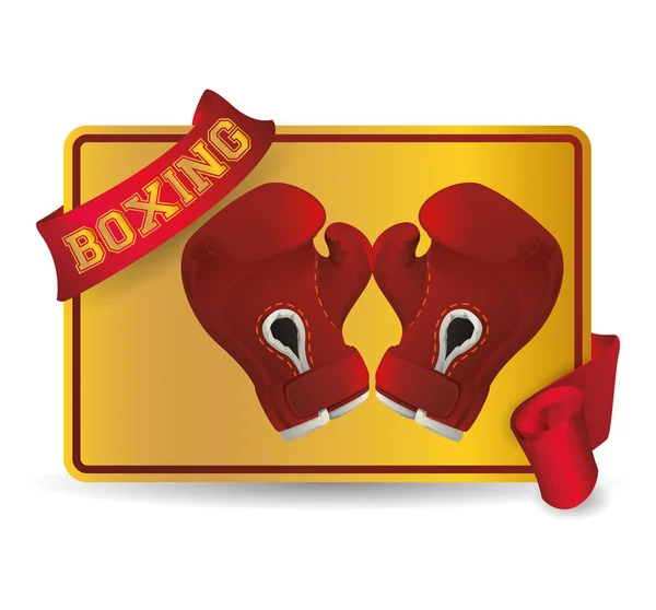 Diseño de icono de boxeo — Vector de stock