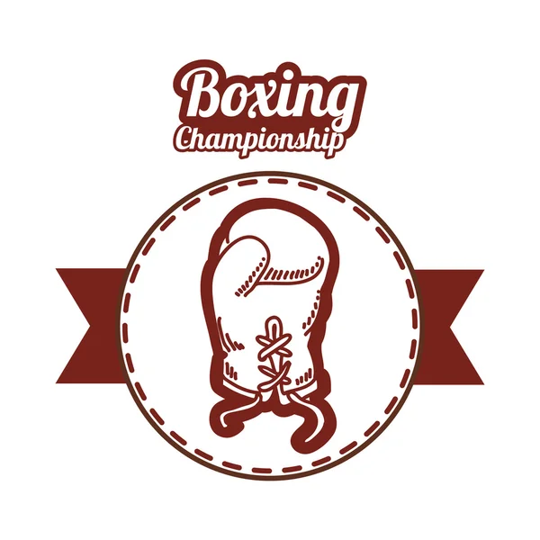 Diseño de icono de boxeo — Archivo Imágenes Vectoriales