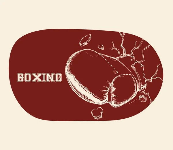 Boxing icon design — Stock Vector