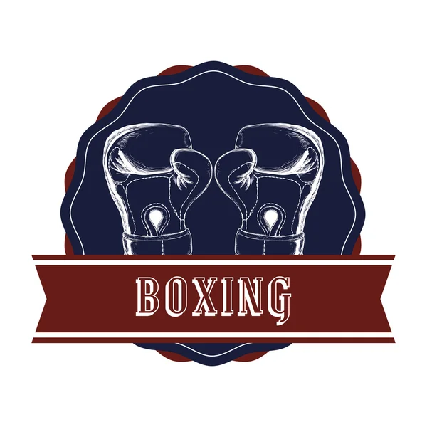 Design de ícone de boxe — Vetor de Stock
