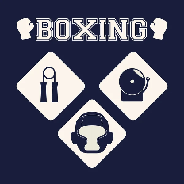 Diseño de icono de boxeo — Archivo Imágenes Vectoriales