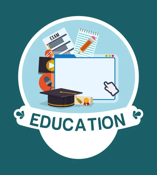 Bildung und Schule — Stockvektor