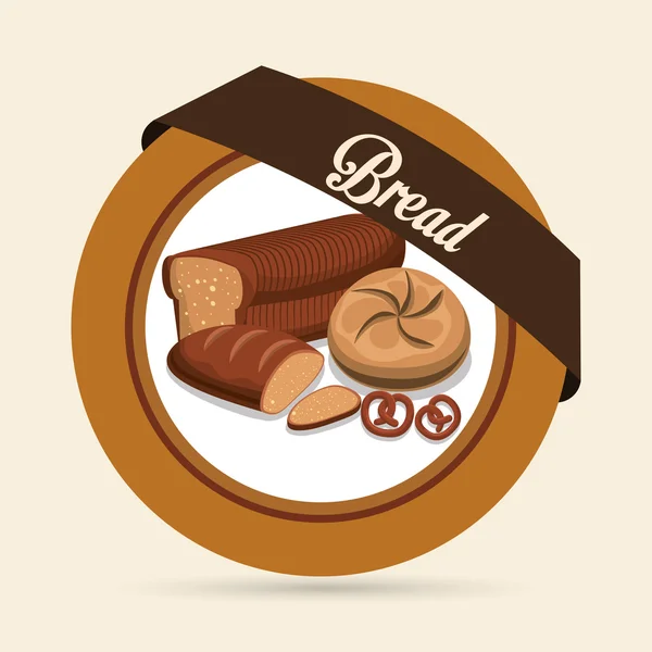 Brot und Bäckereidesign — Stockvektor