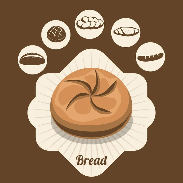 Bread and bakery design — Stock Vector