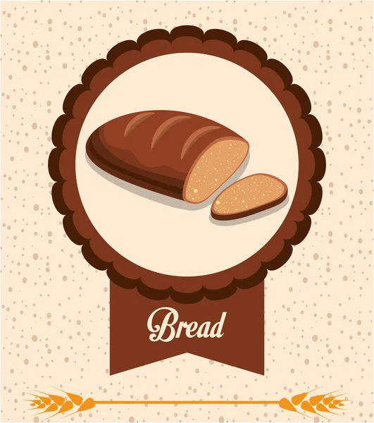Chleb i piekarnia projekt — Wektor stockowy