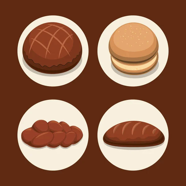 Diseño panadería y panadería — Vector de stock