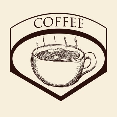 Kahve simgesi tasarımı