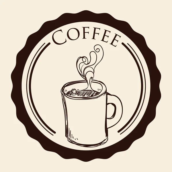 Diseño de icono de café — Vector de stock