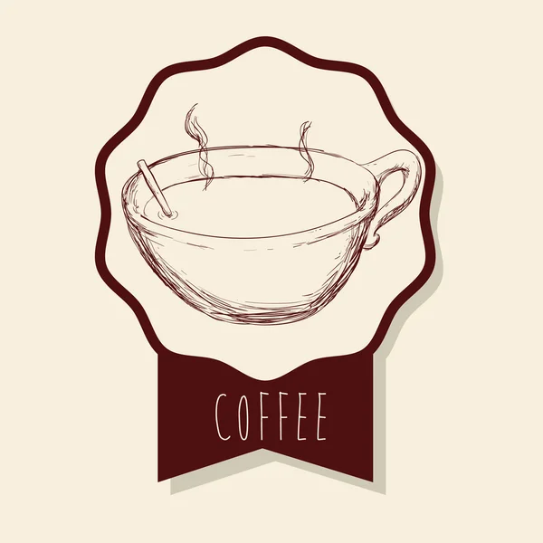 Diseño de icono de café — Vector de stock