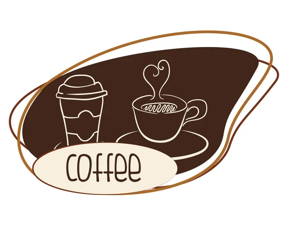 Diseño de icono de café — Vector de stock