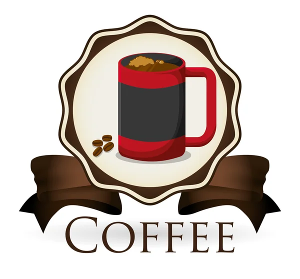 Кава icon дизайн — стоковий вектор