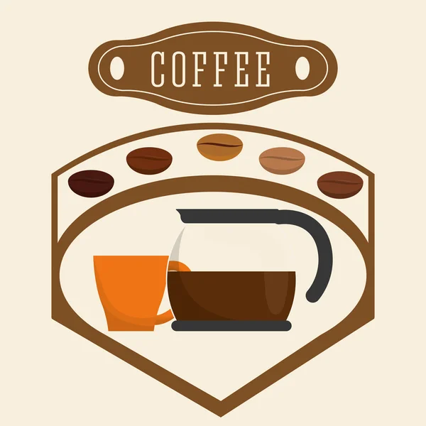 Projekt ikony kawy — Wektor stockowy