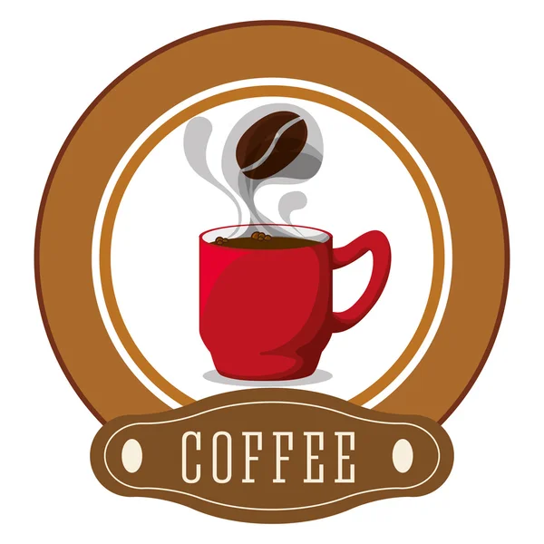 Design ikon kávy — Stockový vektor