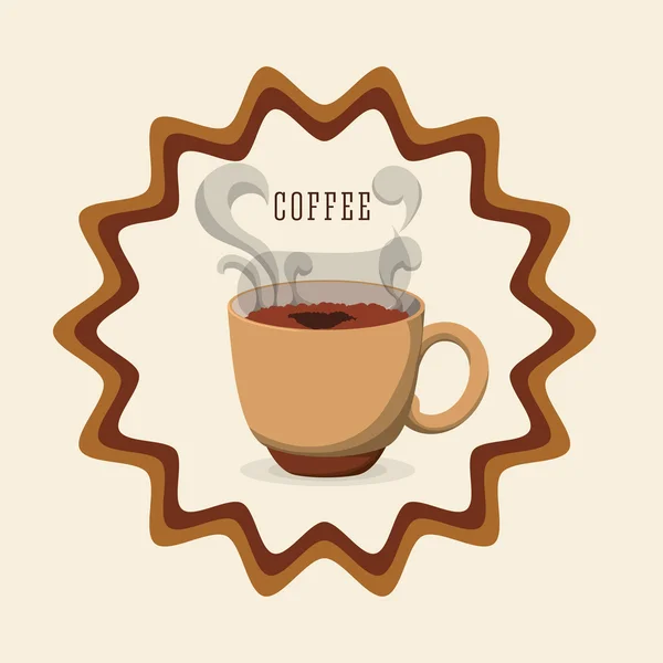 Design von Kaffee-Ikonen — Stockvektor