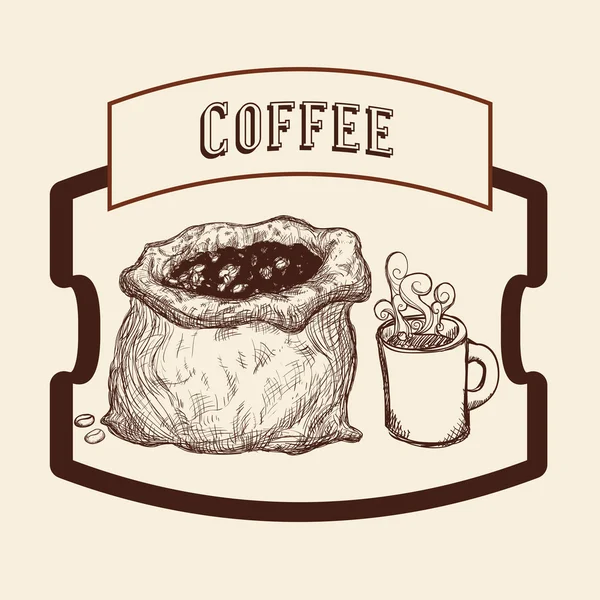 Diseño de icono de café — Vector de stock