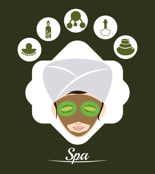 Spa center design — Stock Vector