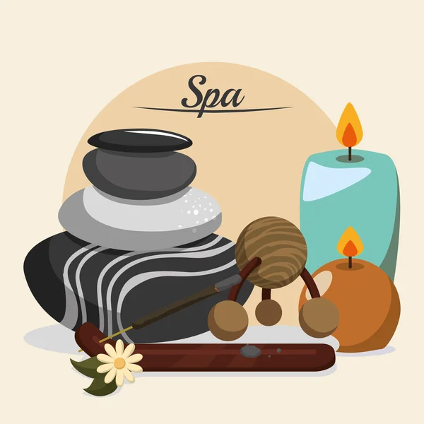 Spa merkezi tasarım — Stok Vektör