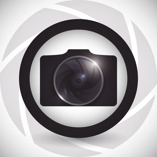Icona della fotocamera Design — Vettoriale Stock