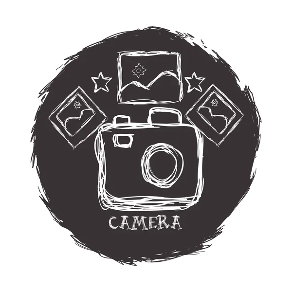 Diseño de iconos de cámara — Vector de stock