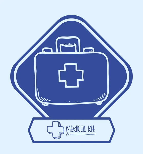 Diseño de atención médica — Vector de stock