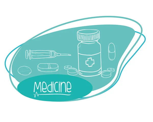 Diseño de atención médica — Vector de stock