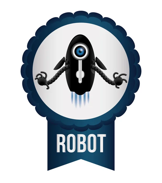 Robot icono de diseño — Vector de stock