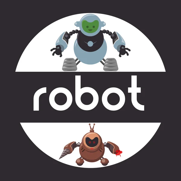 Ρομπότ εικονίδιο σχεδιασμός — Διανυσματικό Αρχείο
