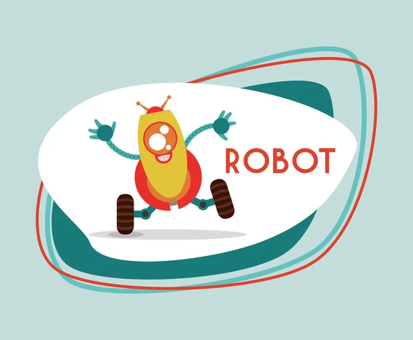 Robot simgesi tasarım — Stok Vektör