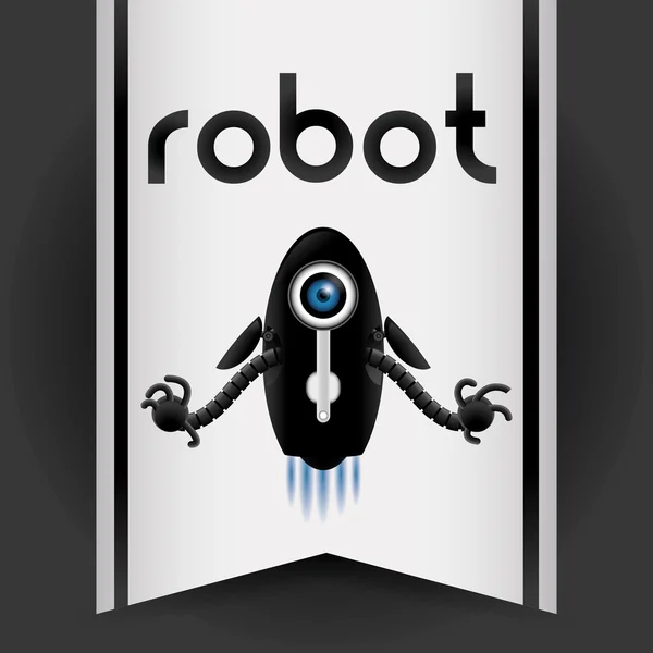 Robot icon design — Stock Vector