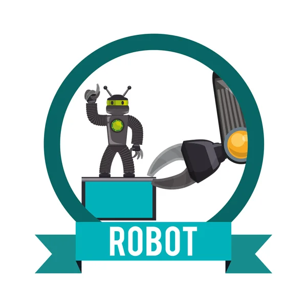 Robot icono de diseño — Vector de stock