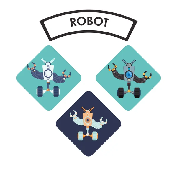 Robot icono de diseño — Archivo Imágenes Vectoriales